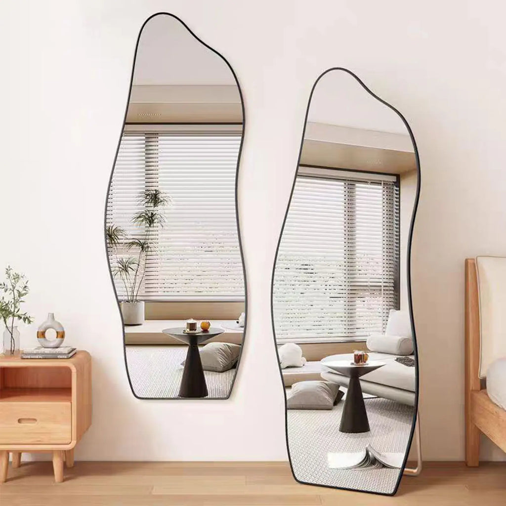 Espejo de Cuerpo Entero Ondulado 175x69cm Diseño Orgánico