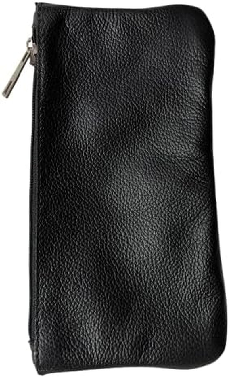 Estuche de Piel Vintage para Bolígrafos y Lápices - Neceser Retro para Trabajo y Universidad