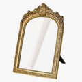Espejo de Tocador Vintage Dorado - Espejo Decorativo de Pared con Marco Tallado Estilo Antiguo